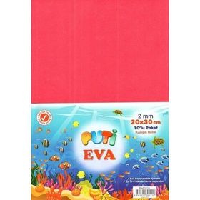 Puti 1116 A4 Klasik 10'lu Karışık Renk Eva