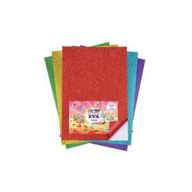 Puti 1147 A4 Simli Yapışkanlı 10'lu Karışık Renk Eva