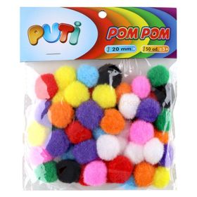 Puti 20 mm 50 Adet Ponpon