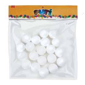 Puti 3 cm 20'li Köpük Top