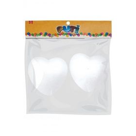 Puti 5015 2'li 10cm Köpük Kalp