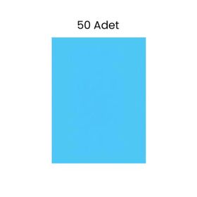 Puti 50x70 cm Fosforlu 50'li Mavi Fon Kartonu