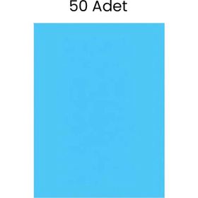 Puti 50x70 cm Fosforlu 50'li Mavi Fon Kartonu