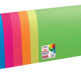 Puti 50x70 cm Turuncu Fosforlu Fon Kartonu