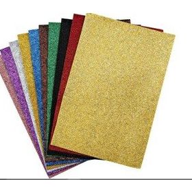 Puti 50x70 Tek Renk 10'lu Simli Fon Kartonu