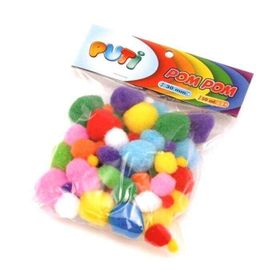 Puti 5799097 10-20-30 mm N:00251 Karışık Renkli Ponpon