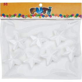 Puti 6,5 cm 6'lı Köpük Yıldız