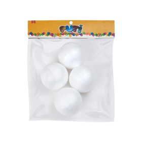 Puti 7 cm 4'lü Köpük Toplar