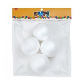 Puti 7 cm 4'lü Köpük Toplar