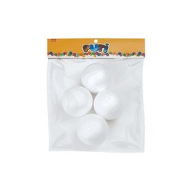 Puti 7 cm 4'lü Köpük Toplar