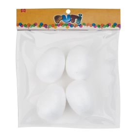 Puti 8 cm 4'lü Köpük Yumurta