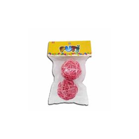 Puti 8825 2'li Bambu Süs Top