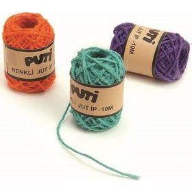 Puti Karışık Renk 10 m 24'lü Kutu Jut İp