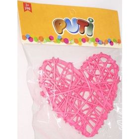 Puti Tekli 8849 Bambu Kalp Süs