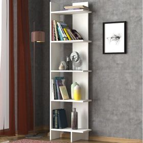 Puzzle Design Perla Beyaz Kitaplık