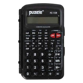 Puzzle PS-108 Siyah Hesap Makinesi