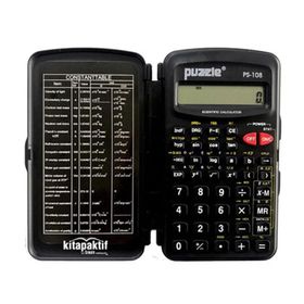 Puzzle PS-108 Siyah Hesap Makinesi