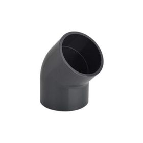 Pvc 45° Yapıştırma 90 mm Muflu Dirsek