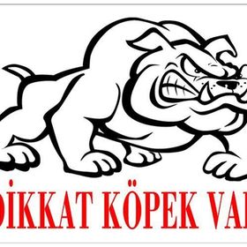 Pvc Dikkat Köpek Var Uyarı Levhası