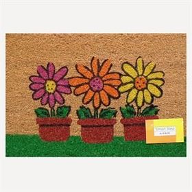 PVC Tabanlı 40x60 cm Koko Saksı Baskılı Paspas
