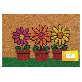 PVC Tabanlı 40x60 cm Koko Saksı Baskılı Paspas