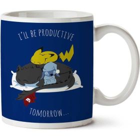 Pyjama Slumber Party Pikachu Toothless Stitch Baskılı Kupa
