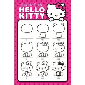 Pyramid International Hello Kitty How To Draw Maxi Poster