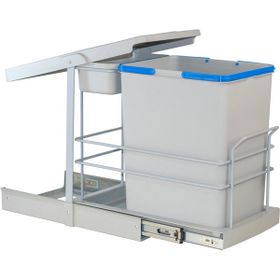 Pyramith P9154 16+1 lt Gri Teleskopik Raylı Çöp Kovası