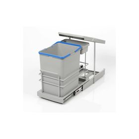 Pyramith P9154 16+1 lt Gri Teleskopik Raylı Çöp Kovası