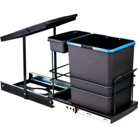 Pyramith P9155 16+1 lt Antrasit Teleskopik Raylı Çöp Kovası