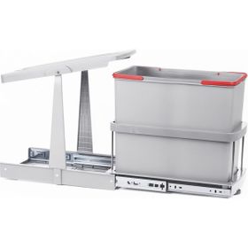 Pyramith P9156 24 lt Gri Teleskopik Raylı Çöp Kovası