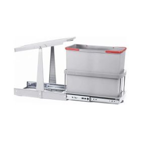 Pyramith P9156 24 lt Gri Teleskopik Raylı Çöp Kovası