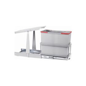 Pyramith P9156 24 lt Gri Teleskopik Raylı Çöp Kovası