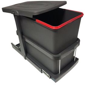 Pyramith P9157 24 lt Antrasit Teleskopik Raylı Çöp Kovası