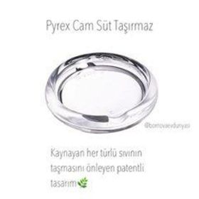 Pyrex 8 cm Şeffaf Süt Taşı