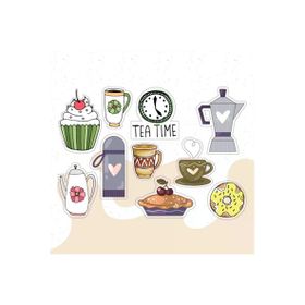 PYTK021 Çıkart ma Yazılı Karışık Desenli Tasarımlı A5 Stickers