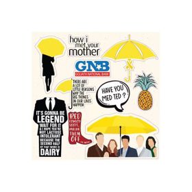 PYTK027 How I Met Your Mother Tasarım A5 Stickers Çıkartma