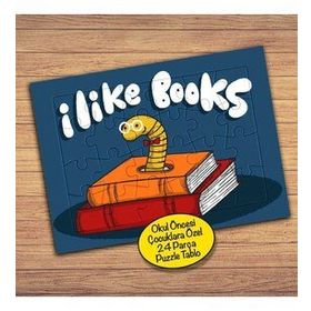 PZ071 Bilgili Kitap Kurdu Çocuklara Özel Puzzle Yapboz Tablo