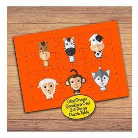 PZ112 Hayvanları Tanıyalım Çocuklara Özel Puzzle Yapboz Tablo