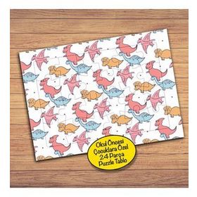 PZ115 Sevimli Dinazorlar Çocuklara Özel Puzzle Yapboz Tablo