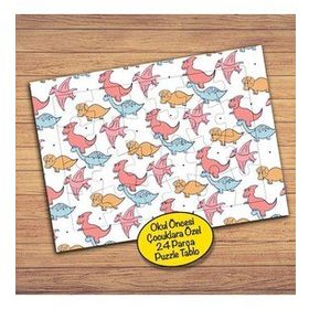 PZ115 Sevimli Dinazorlar Çocuklara Özel Puzzle Yapboz Tablo