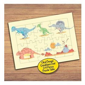PZ118 Yanardağ ve Dinazorlar Çocuklara Özel Puzzle Yapboz Tablo