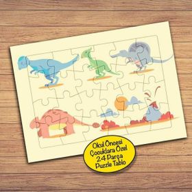 PZ118 Yanardağ ve Dinazorlar Çocuklara Özel Puzzle Yapboz Tablo