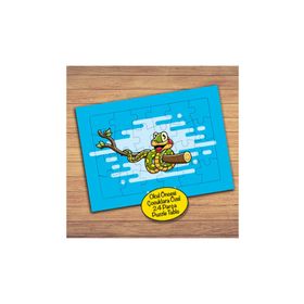 PZ132 Ağaç Dalında Mutlu Yılan Çocuklara Özel Puzzle Yapboz Tablo