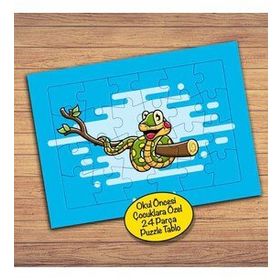 PZ132 Ağaç Dalında Mutlu Yılan Çocuklara Özel Puzzle Yapboz Tablo