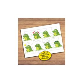 PZ144 Sevimli Minik Timsah Çocuklara Özel Puzzle Yapboz Tablo