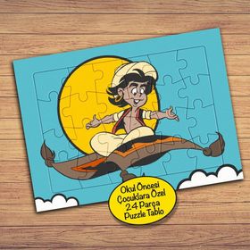 PZ147 Uçan Halısı ve Alaaddin Çocuklara Özel Puzzle Yapboz Tablo