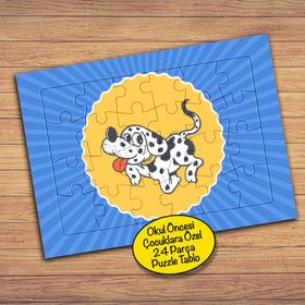 PZ151 Şımarık Dalmayalı Köpek Çocuklara Özel Puzzle Yapboz Tablo