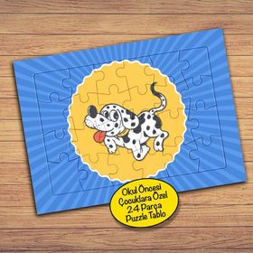 PZ151 Şımarık Dalmayalı Köpek Çocuklara Özel Puzzle Yapboz Tablo