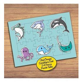 PZ173 Farklı Deniz Canlıları Çocuklara Özel Puzzle Yapboz Tablo